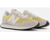 New Balance 237 серые с желтым