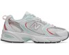 New Balance 530 белые с бирюзовым