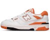 New Balance 550 Varsity Orange белые с оранжевым