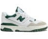 New Balance 550 White Team Forest Green