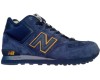 New Balance 574 Mid Deep Blue Yellow с мехом