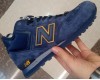 New Balance 574 Mid Deep Blue Yellow с мехом