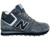 New Balance 574 Mid Deep Grey Black с мехом