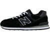 New Balance 574 Black White Big Size с мехом