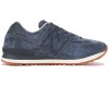 New Balance 574 Deep Blue замшевые