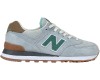 New Balance 574 голубые с зеленым