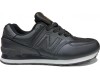 New Balance 574 Кожаные Матовые чёрные