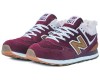 New Balance 574 Maroon зимние с мехом красные