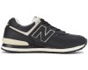 New Balance 574 мужские черные кожаные