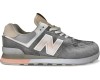 New Balance 574 Серые с розовым женские