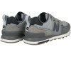 New Balance 574 Suede Gray and Silver 