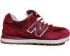 New Balance 574 Темно-красные женские