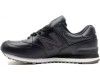 New Balance 574 мужские тёмно-синие кожаные