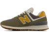 New Balance 574 Varsity зеленые с желтым