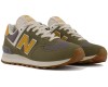 New Balance 574 Varsity зеленые с желтым