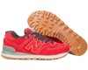 New Balance 574 Winter зимние с мехом красные