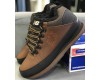 New Balance 754 Brown Black кожаные с мехом