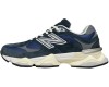 New Balance 9060 Light Navy White с мехом