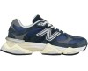 New Balance 9060 Light Navy White с мехом