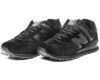 New Balance 574 classic зимние черные с мехом