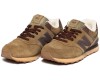 New Balance 574 light brown коричневые зимние с мехом