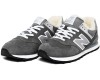 New Balance 574 серые замшевые зимние с мехом