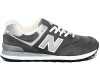 New Balance 574 серые замшевые зимние с мехом